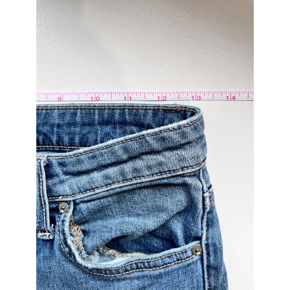 Joes Jeans The Charlie High Rise Skinny Ankle Jeans Blue Denim Frayed Hem Sz 24 - Picture 8 of 9